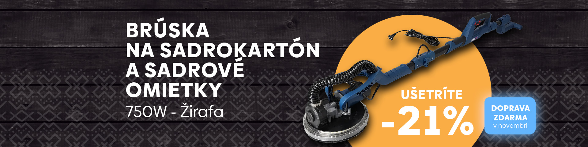 Brúska na sadrokartón